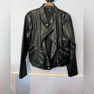 Faux leather jacket